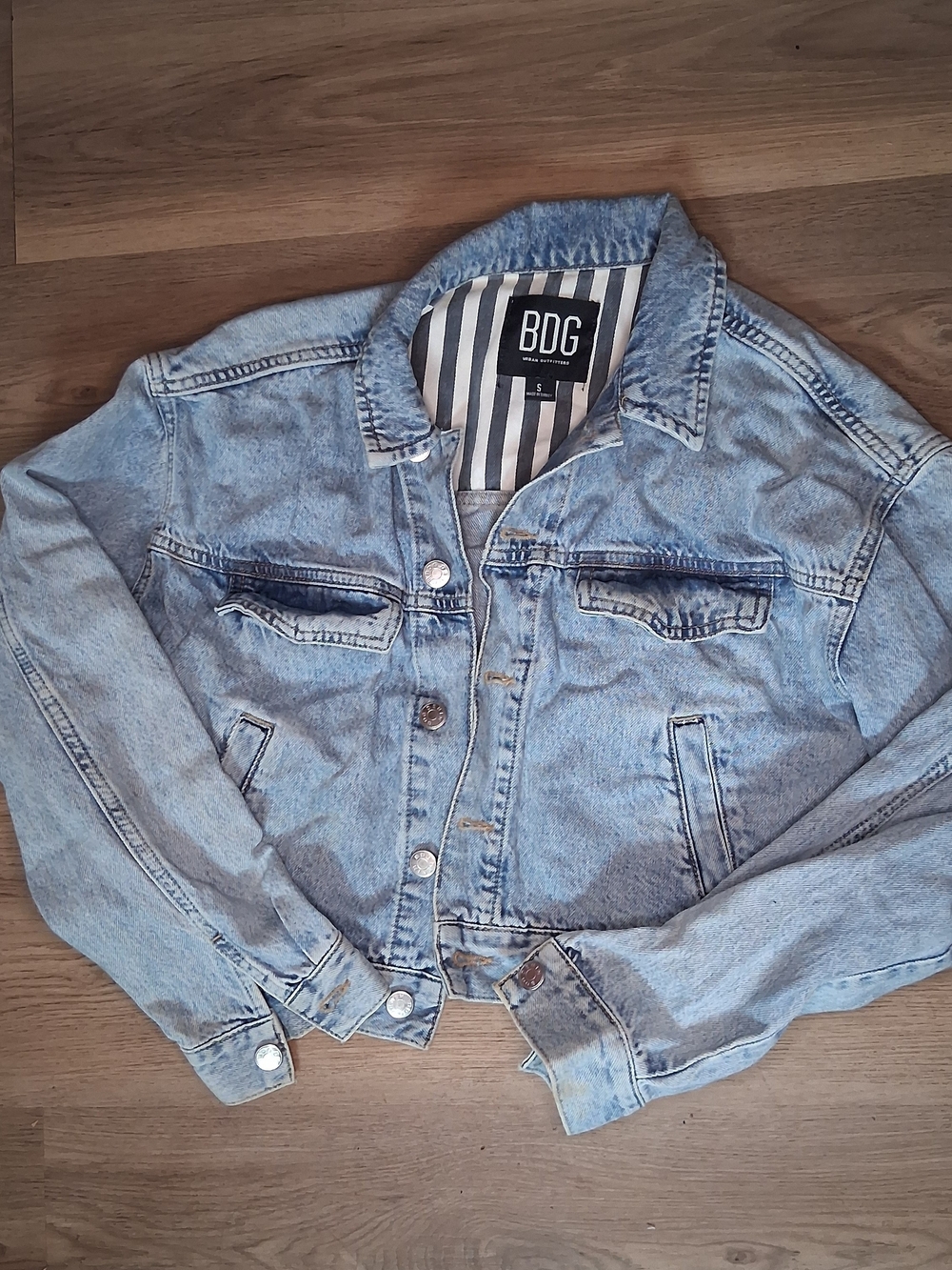 BDG Light Wash Blue Womens Denim Jacket Size Small